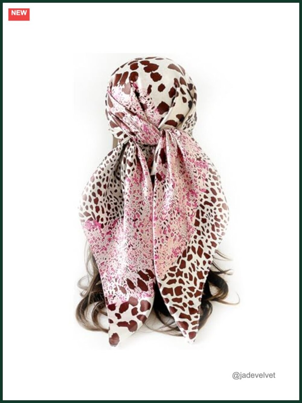 Silky Satin Large Square Scarf 35in Hair Wrapping Sleeping Bandana